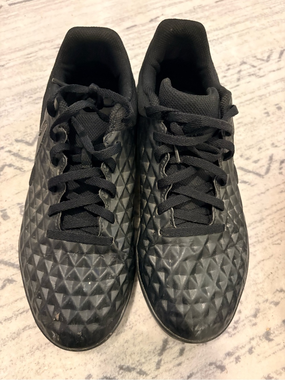 Nike tiempo indoor soccer shoes Black Athletic Sneakers
